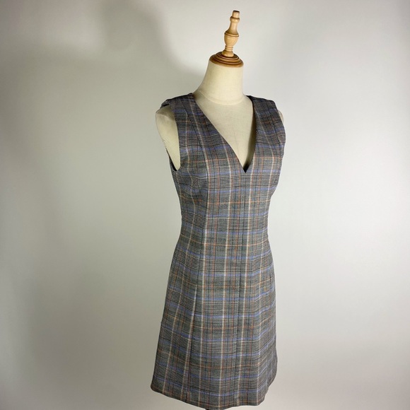 THEORY Autumn Shift Easy V Shift Sleeveless Dress Womens 4 - Picture 3 of 10